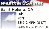 Click for Forecast for St. Helena, California from weatherUSA.net